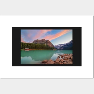 Lake Louise Sunset Banff National Park Posters and Art